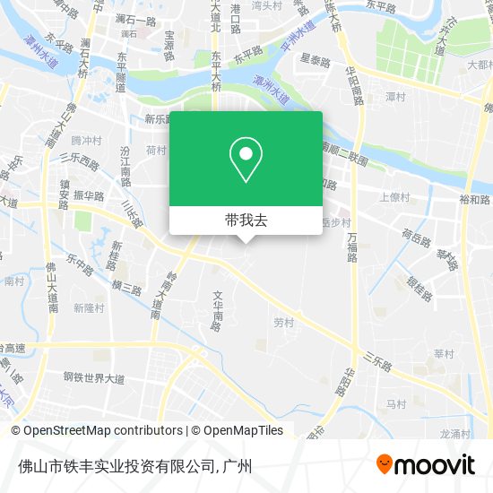 佛山市铁丰实业投资有限公司地图