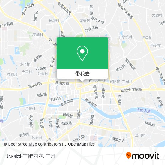 北丽园-三街四座地图