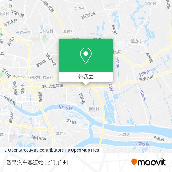 番禺汽车客运站-北门地图