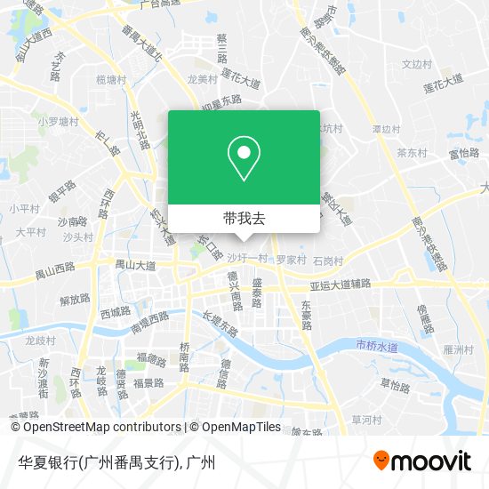 华夏银行(广州番禺支行)地图