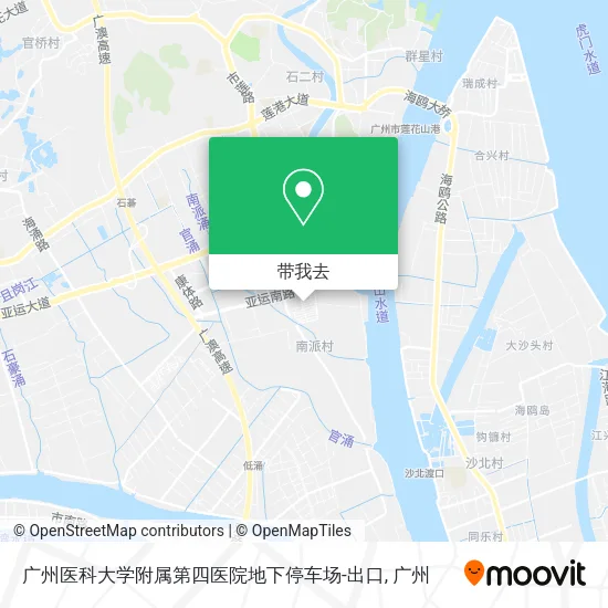 广州医科大学附属第四医院地下停车场-出口地图