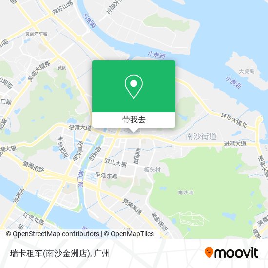 瑞卡租车(南沙金洲店)地图