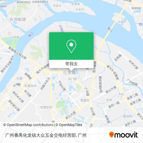广州番禺化龙镇大众五金交电经营部地图