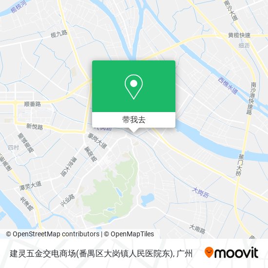 建灵五金交电商场(番禺区大岗镇人民医院东)地图