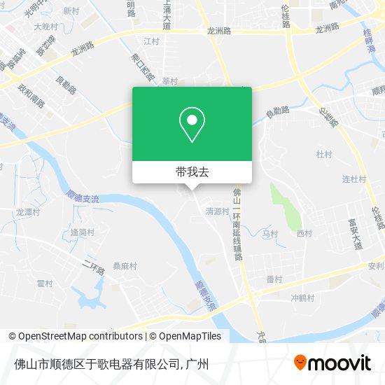 佛山市顺德区于歌电器有限公司地图