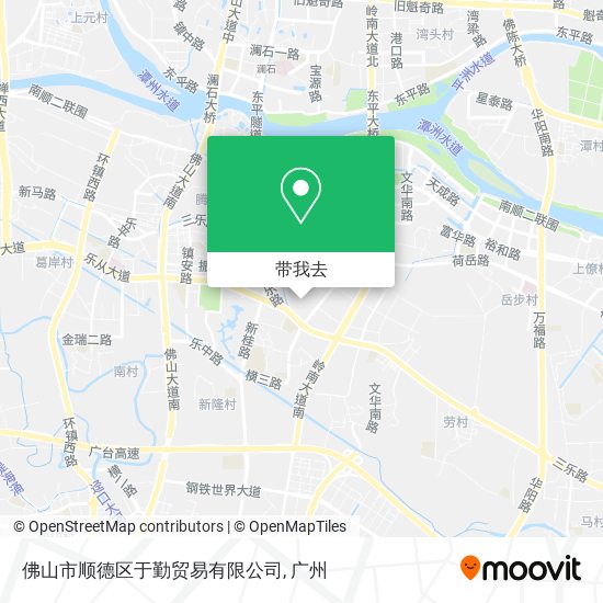 佛山市顺德区于勤贸易有限公司地图