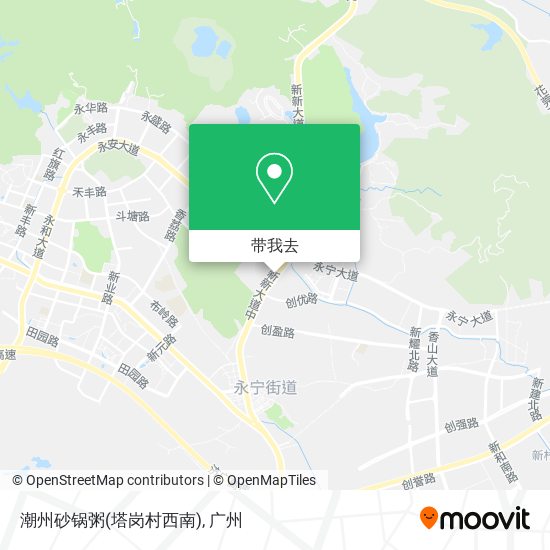 潮州砂锅粥(塔岗村西南)地图