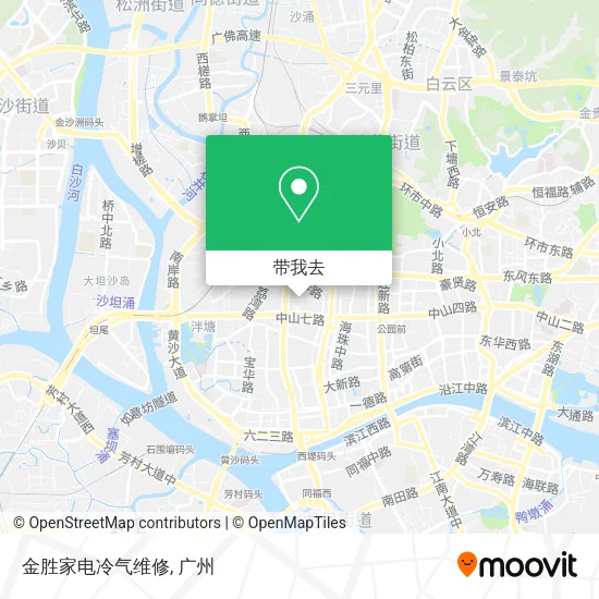 金胜家电冷气维修地图