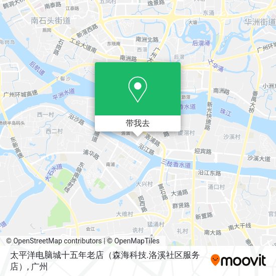 太平洋电脑城十五年老店（森海科技.洛溪社区服务店）地图