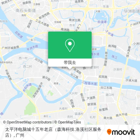 太平洋电脑城十五年老店（森海科技.洛溪社区服务店）地图
