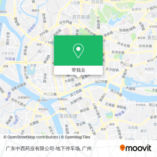 广东中西药业有限公司-地下停车场地图