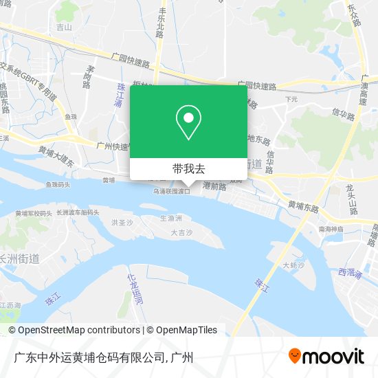 广东中外运黄埔仓码有限公司地图