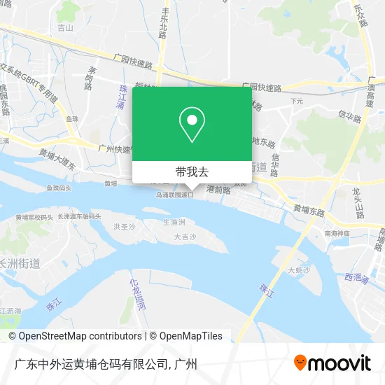 广东中外运黄埔仓码有限公司地图