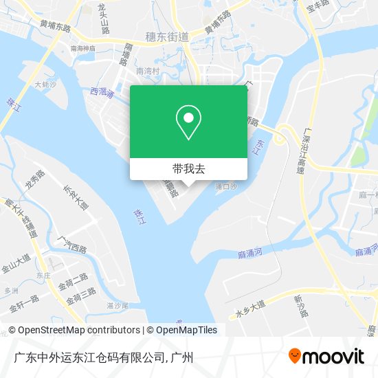 广东中外运东江仓码有限公司地图
