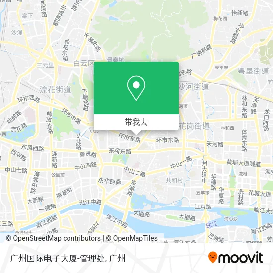 广州国际电子大厦-管理处地图