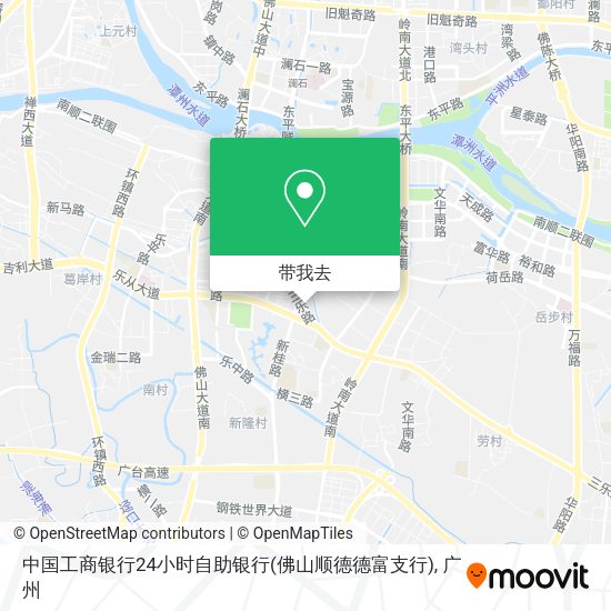 中国工商银行24小时自助银行(佛山顺德德富支行)地图