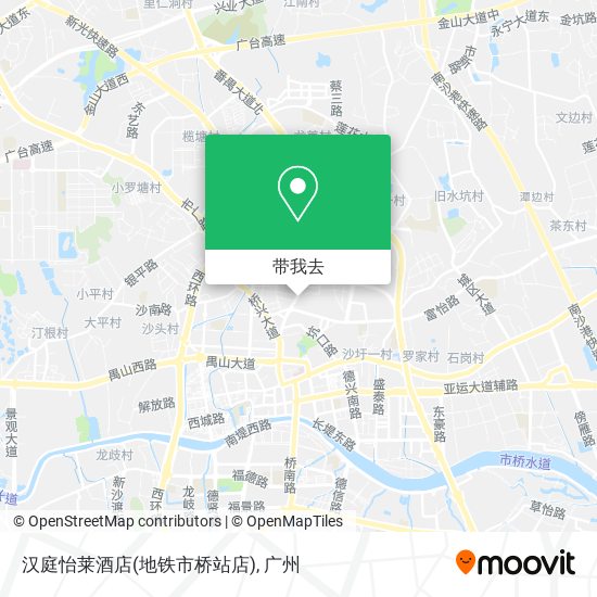 汉庭怡莱酒店(地铁市桥站店)地图