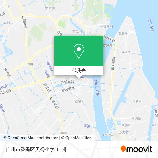广州市番禺区天誉小学地图