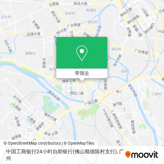 中国工商银行24小时自助银行(佛山顺德陈村支行)地图