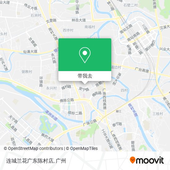 连城兰花广东陈村店地图