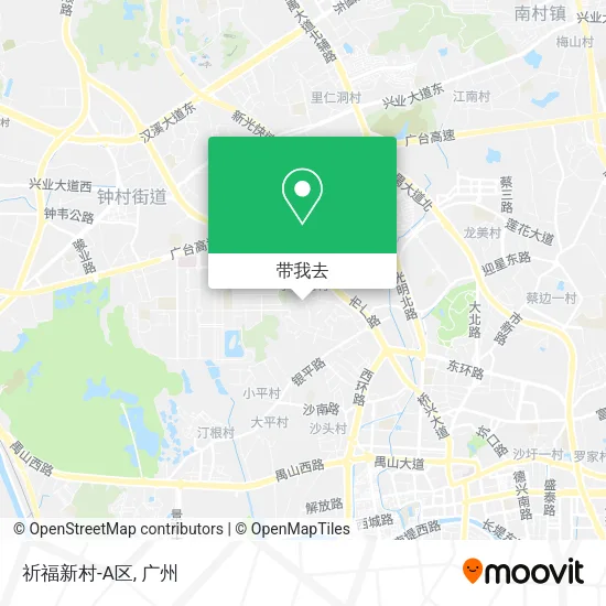 祈福新村-A区地图