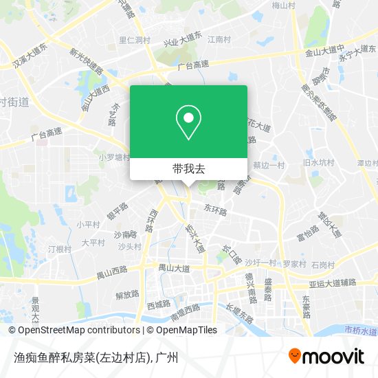渔痴鱼醉私房菜(左边村店)地图