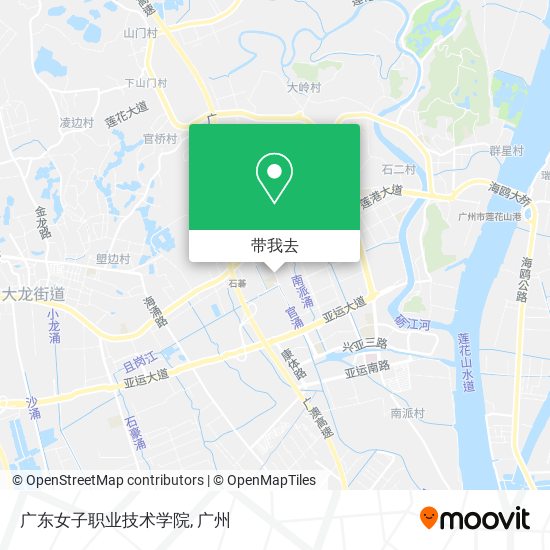 广东女子职业技术学院地图