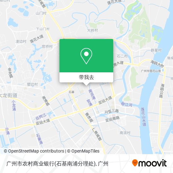 广州市农村商业银行(石基南浦分理处)地图