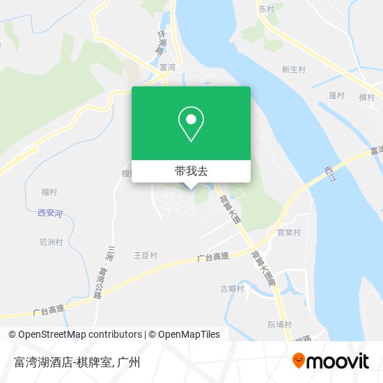 富湾湖酒店-棋牌室地图