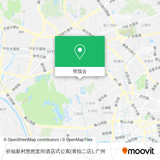 祈福新村悠然套间酒店式公寓(青怡二店)地图