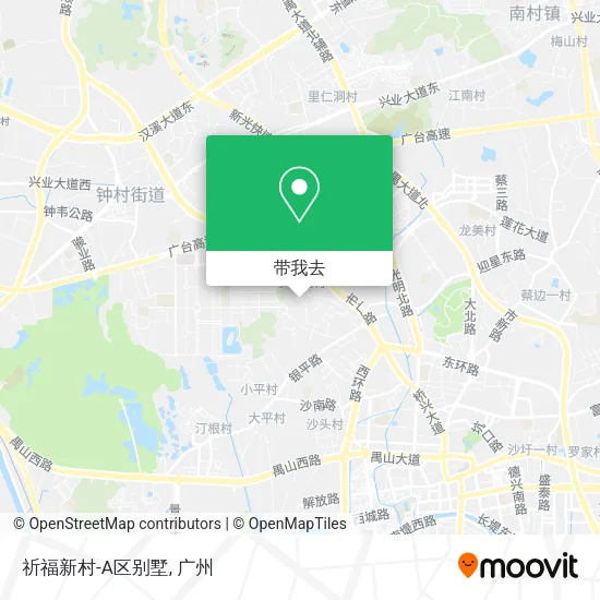 祈福新村-A区别墅地图