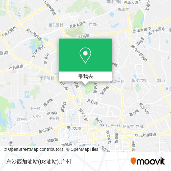 东沙西加油站(DS油站)地图