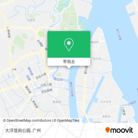 大浮莲岗公园地图