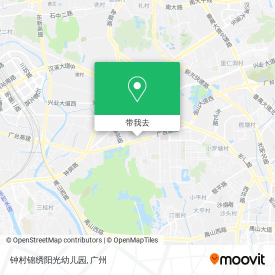 钟村锦绣阳光幼儿园地图