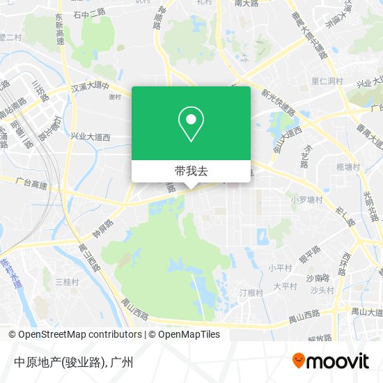 中原地产(骏业路)地图