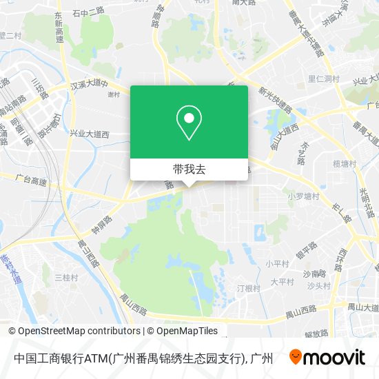 中国工商银行ATM(广州番禺锦绣生态园支行)地图