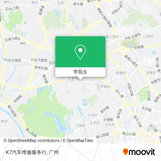 K7汽车维修服务行地图