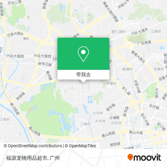 福源宠物用品超市地图