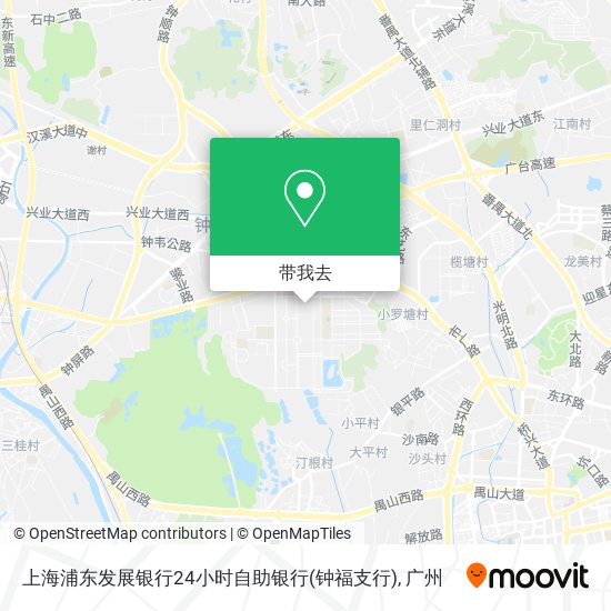 上海浦东发展银行24小时自助银行(钟福支行)地图