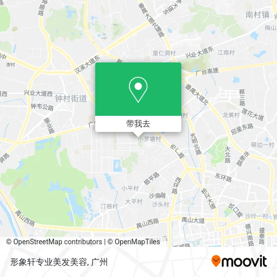 形象轩专业美发美容地图