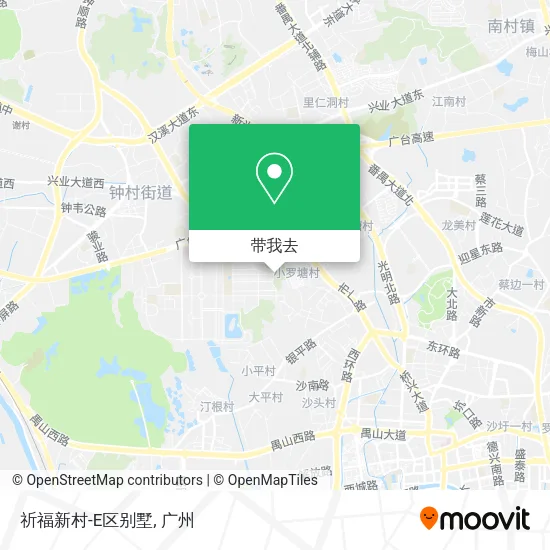 祈福新村-E区别墅地图