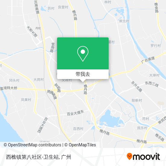 西樵镇第八社区-卫生站地图