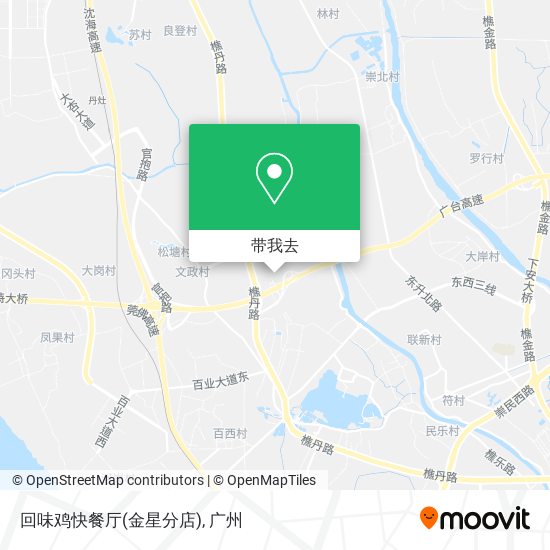 回味鸡快餐厅(金星分店)地图