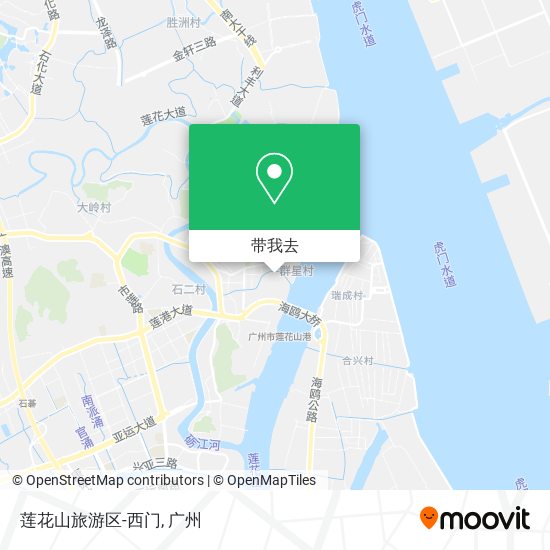 莲花山旅游区-西门地图