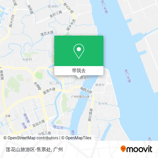 莲花山旅游区-售票处地图