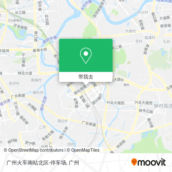 广州火车南站北区-停车场地图