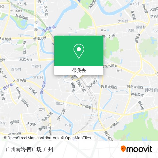 广州南站-西广场地图