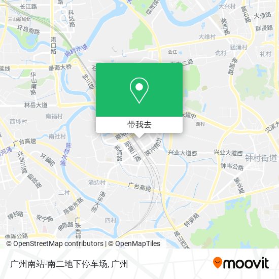 广州南站-南二地下停车场地图
