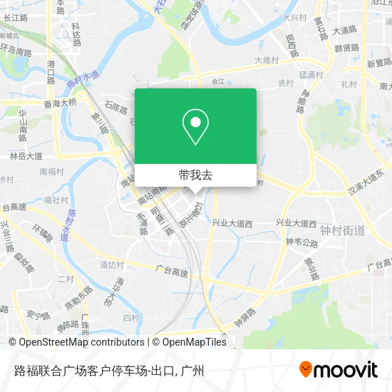 路福联合广场客户停车场-出口地图