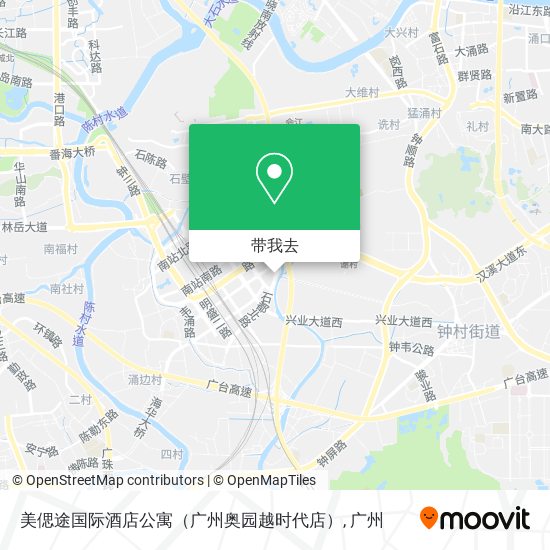 美偲途国际酒店公寓（广州奥园越时代店）地图